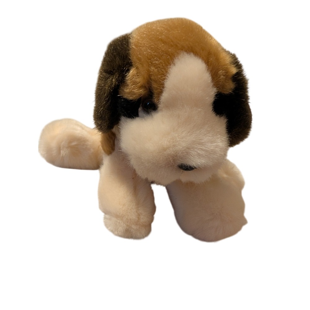 Russ Berrie Pedigree Pups Barrels Saint Bernard Puppy Plush Small Deadstock NWT